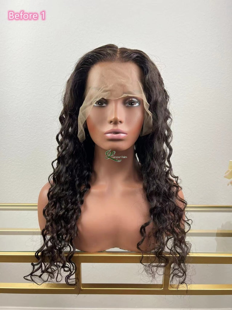 360 Lace Frontal Curly Wave Wig - Bonnie
