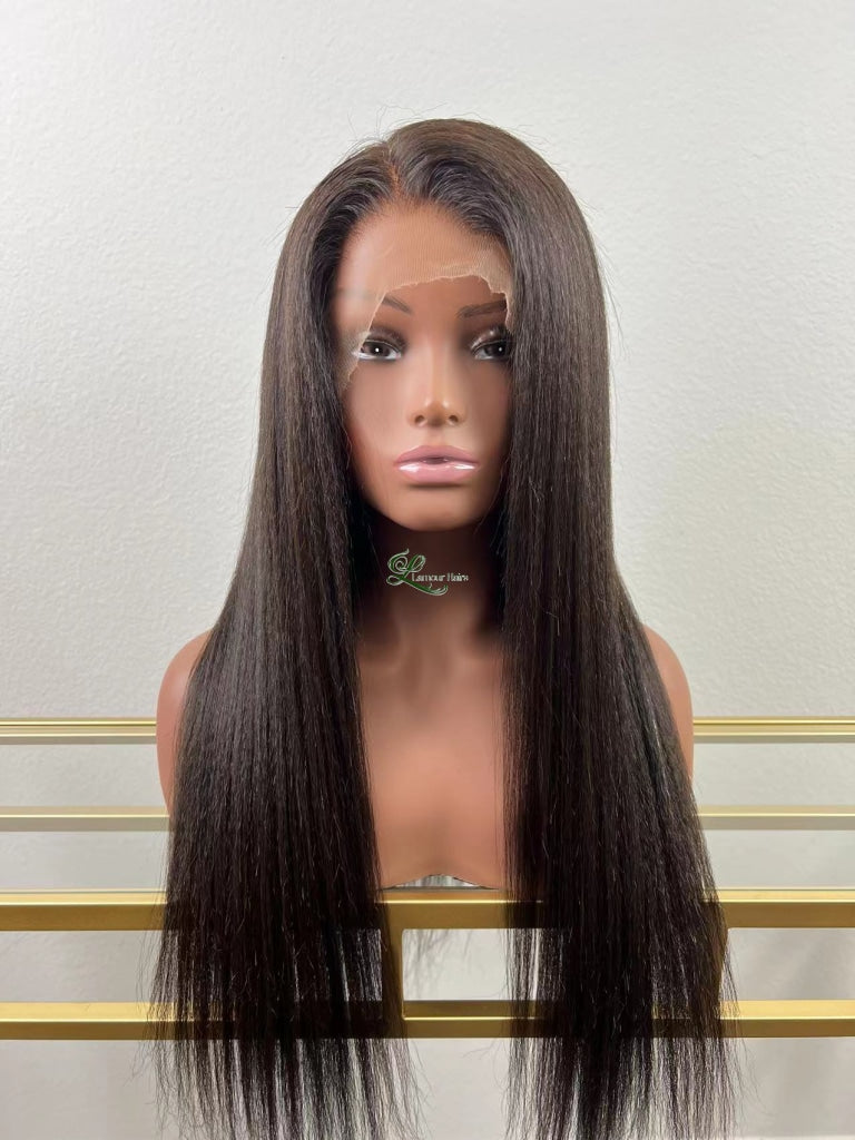 360 Lace Frontal Kinky Straight Wig - Keyla Wigs