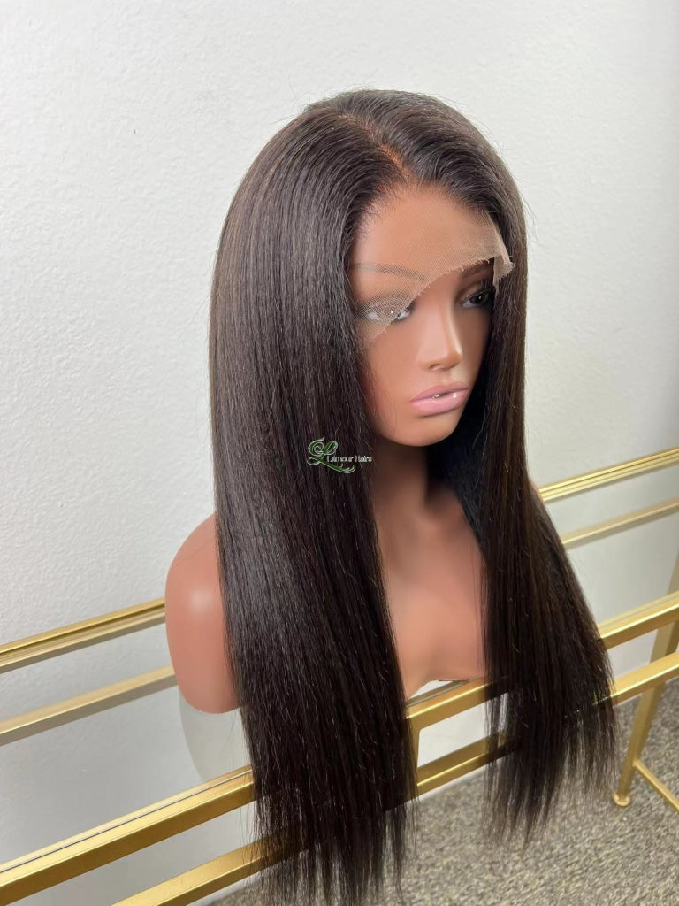 360 Lace Frontal Kinky Straight Wig - Keyla Wigs