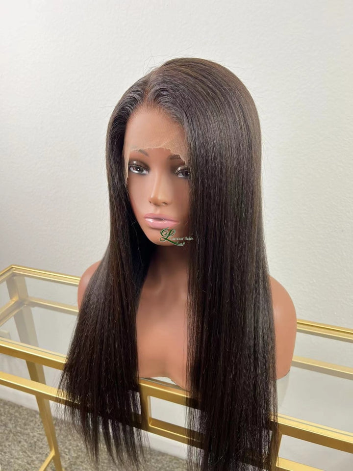 360 Lace Frontal Kinky Straight Wig - Keyla Wigs