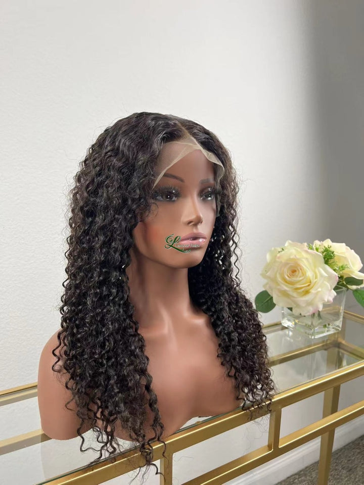 360 Lace Frontal Water Wave Wig - Berry