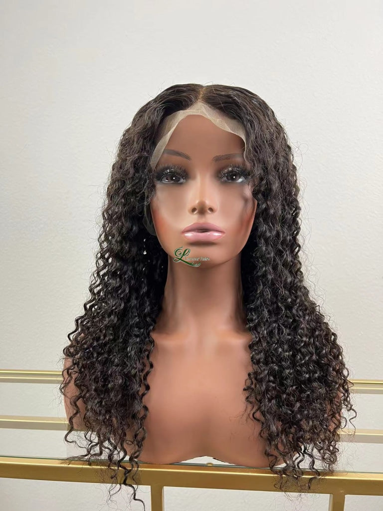 360 Lace Frontal Water Wave Wig - Berry