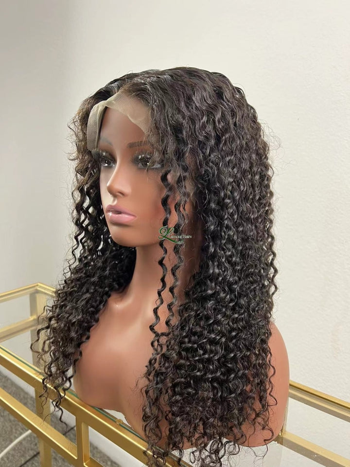 360 Lace Frontal Water Wave Wig - Berry